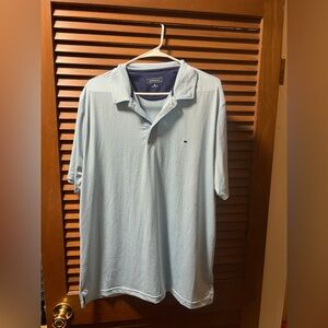 Crown & Ivy Light Blue Striped Men's Polo Shirt